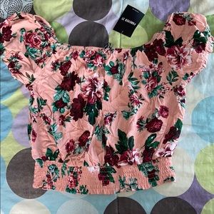 Floral crop top